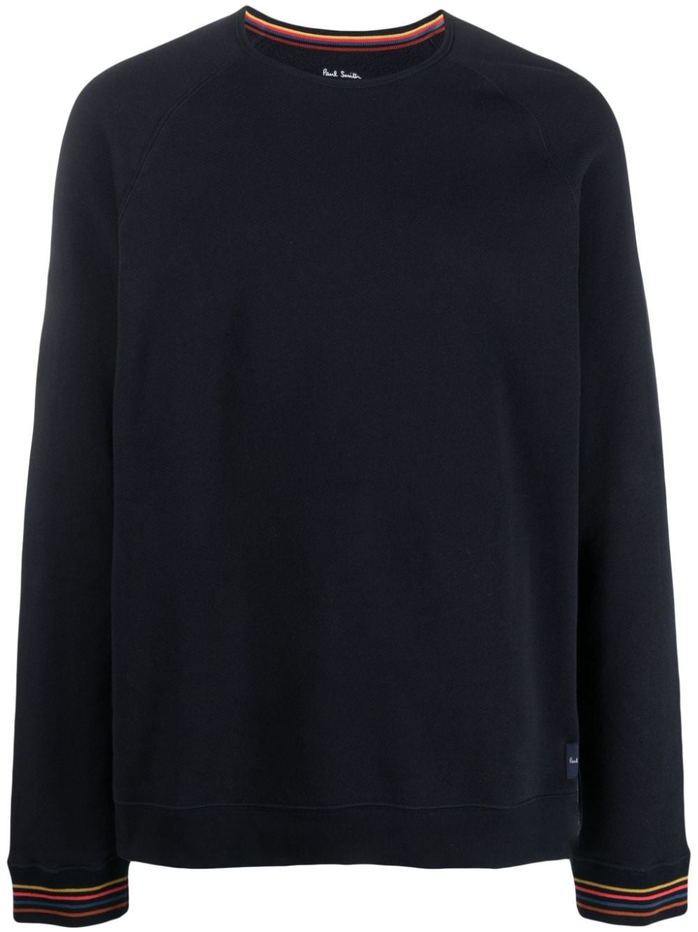 contrasting-trim sweatshirt - 1