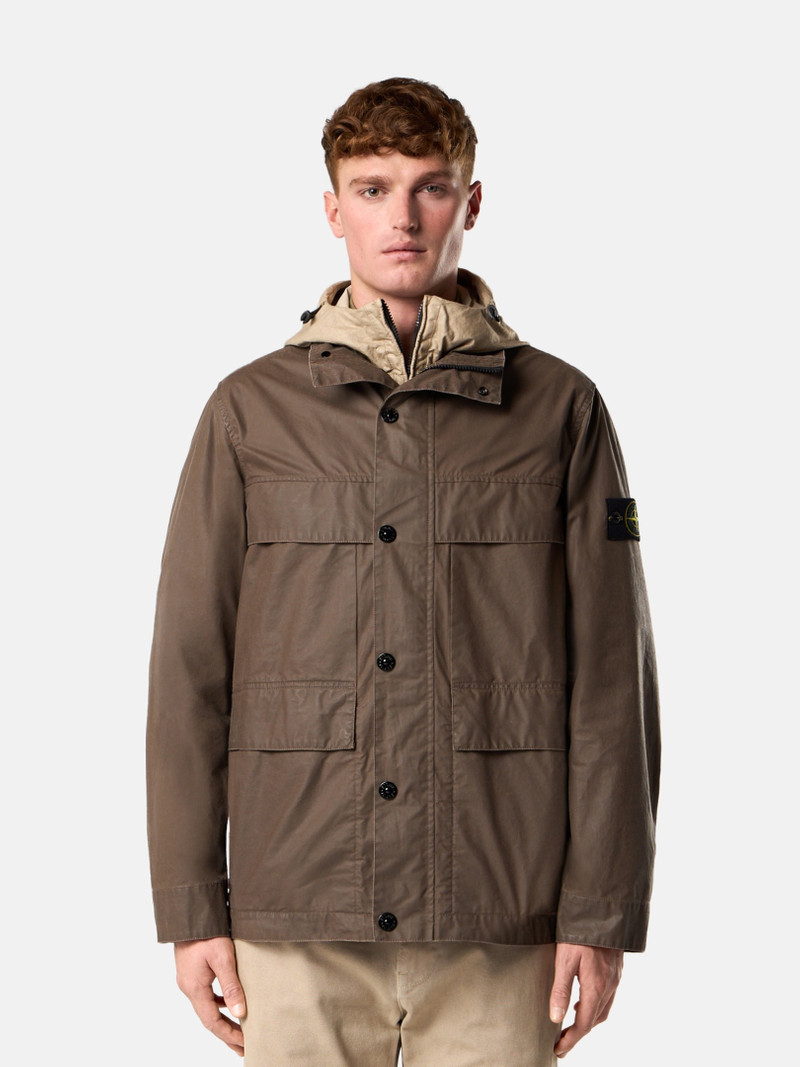 Stone Island 4100024 WAXED PIGMENT COTTON TELA outlook