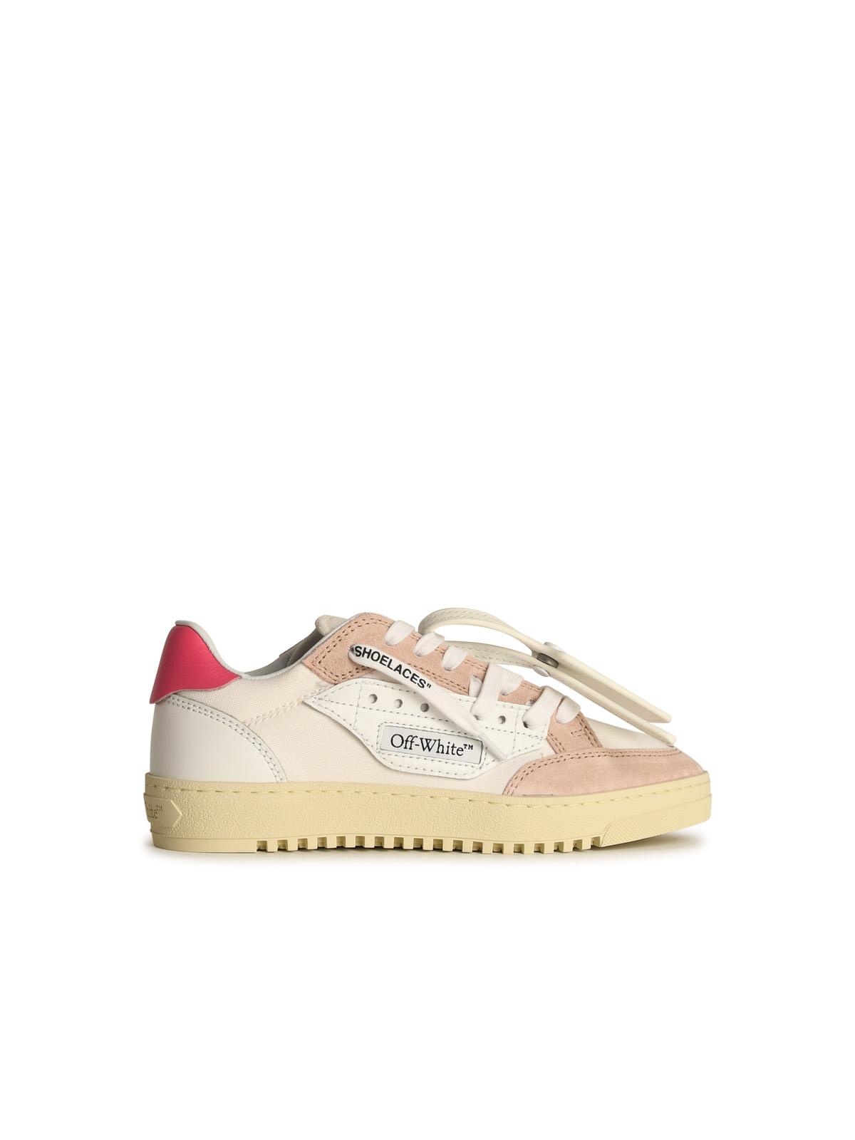 Off-White '5.0' White Cotton Blend Sneakers Woman - 1