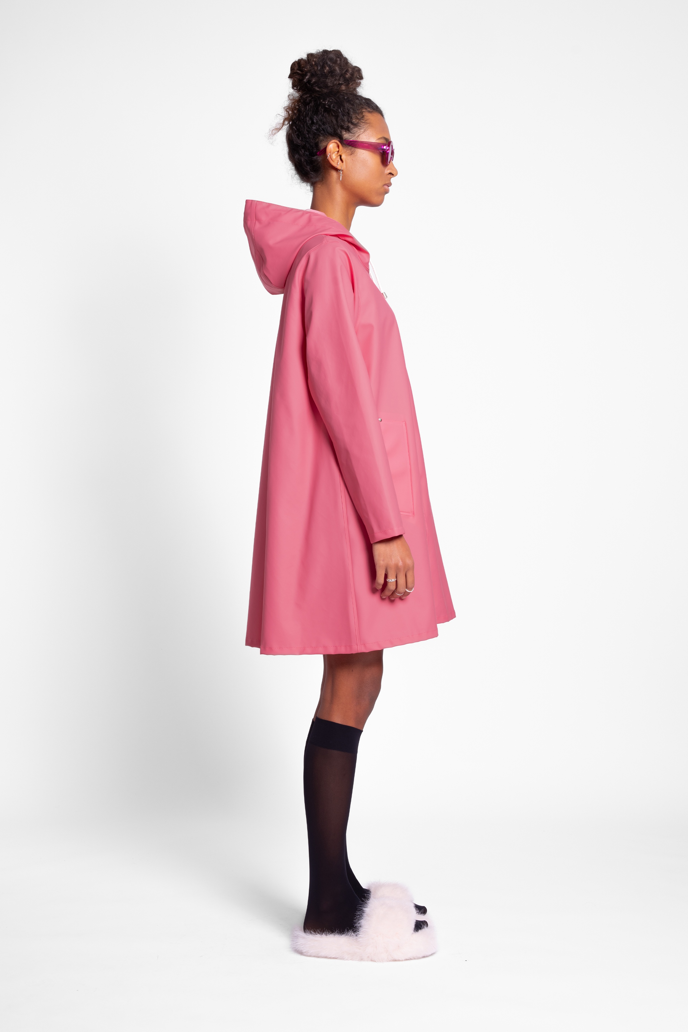 Mosebacke Lightweight Raincoat Bubblegum - 3