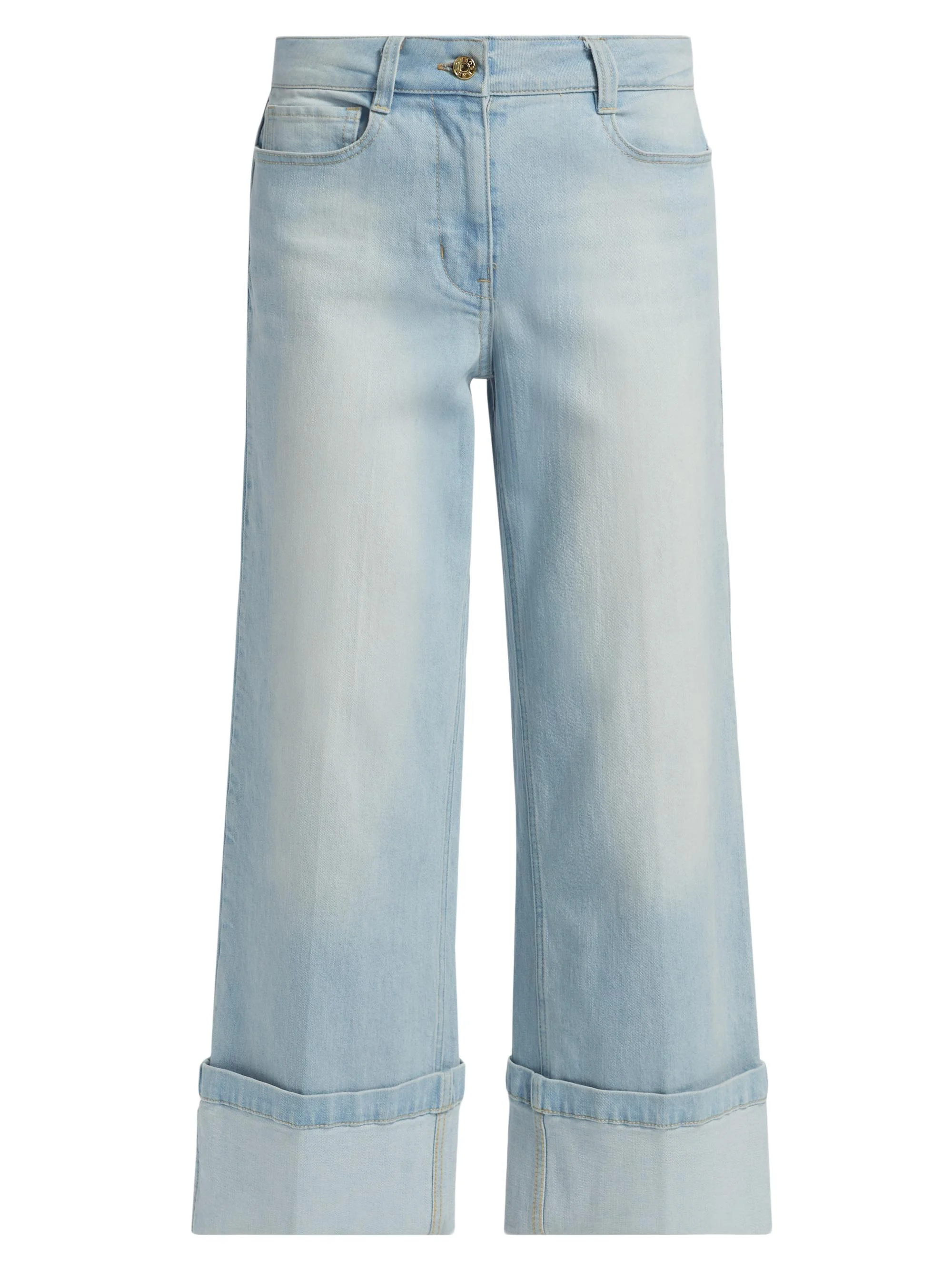 Women's Eros High-Rise Crop Jeans - Sky Blue - 1