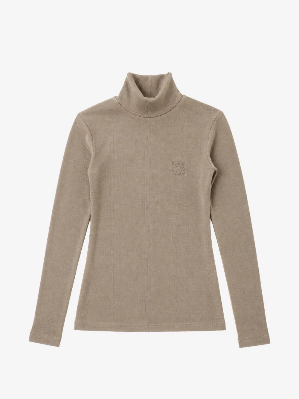 ribbed-knit roll-neck sweater - 1
