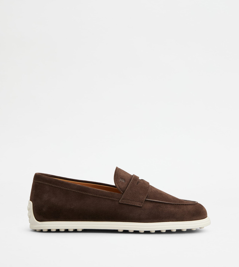LOAFERS IN SUEDE - BROWN 1