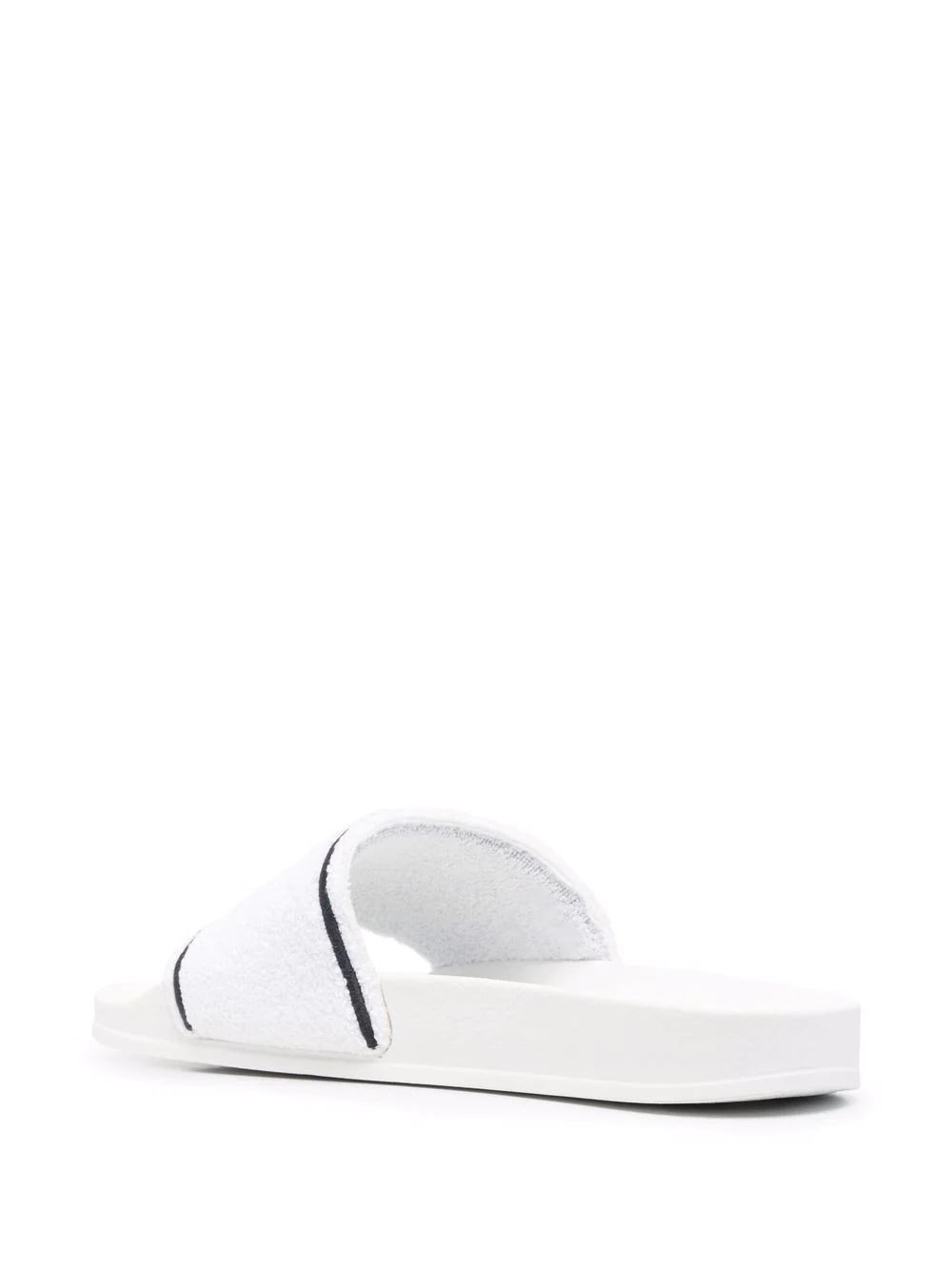 Towel logo-embroidered slides - 3