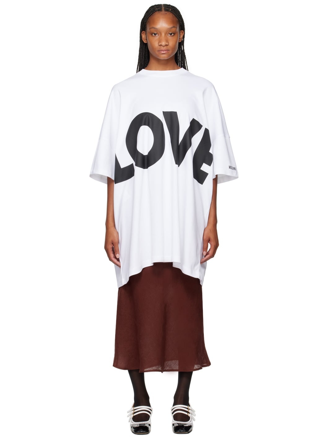 White 'Love' Minidress - 1