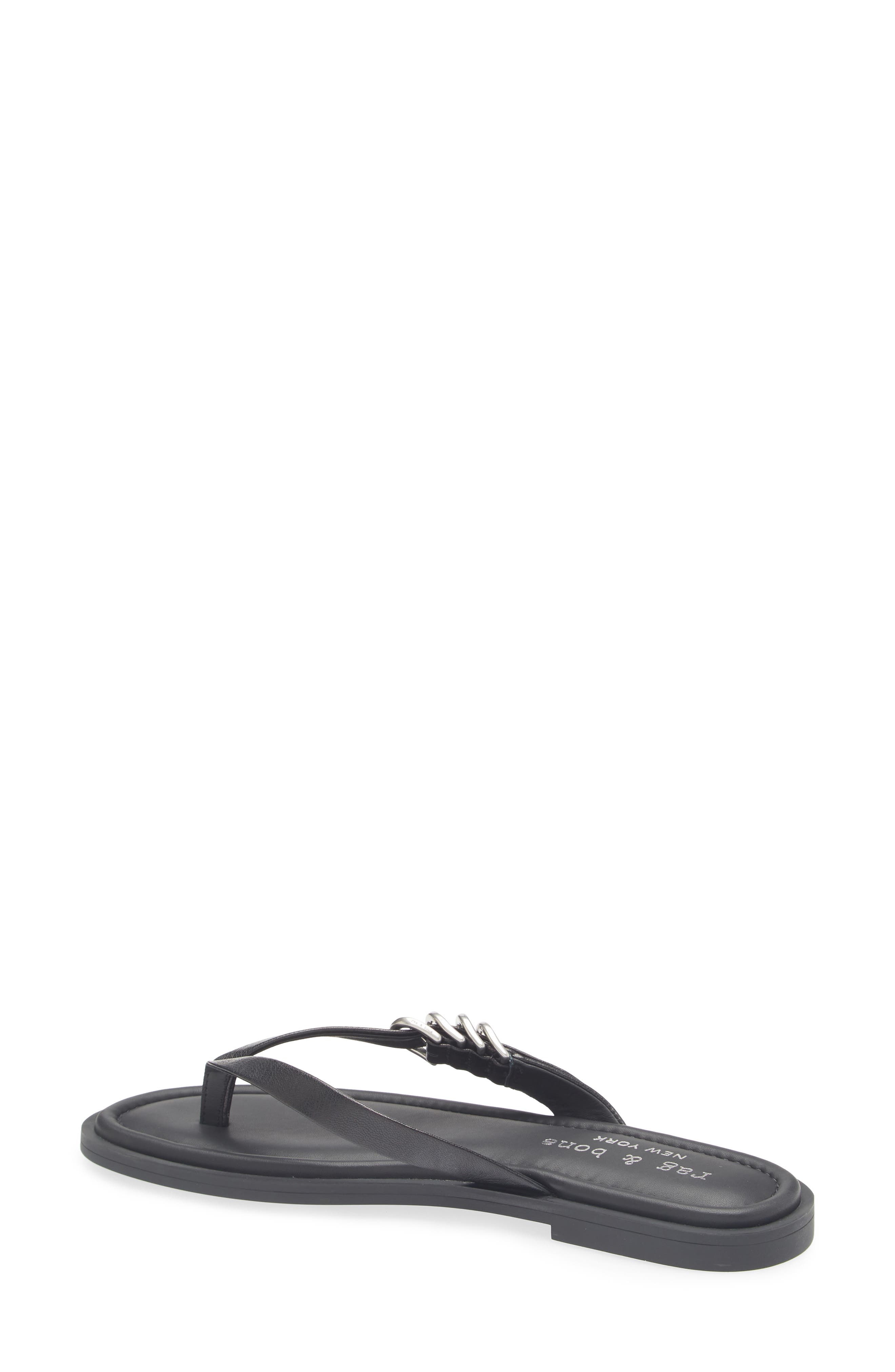 rag & bone Gia Flip Flop in Black at Nordstrom - 2