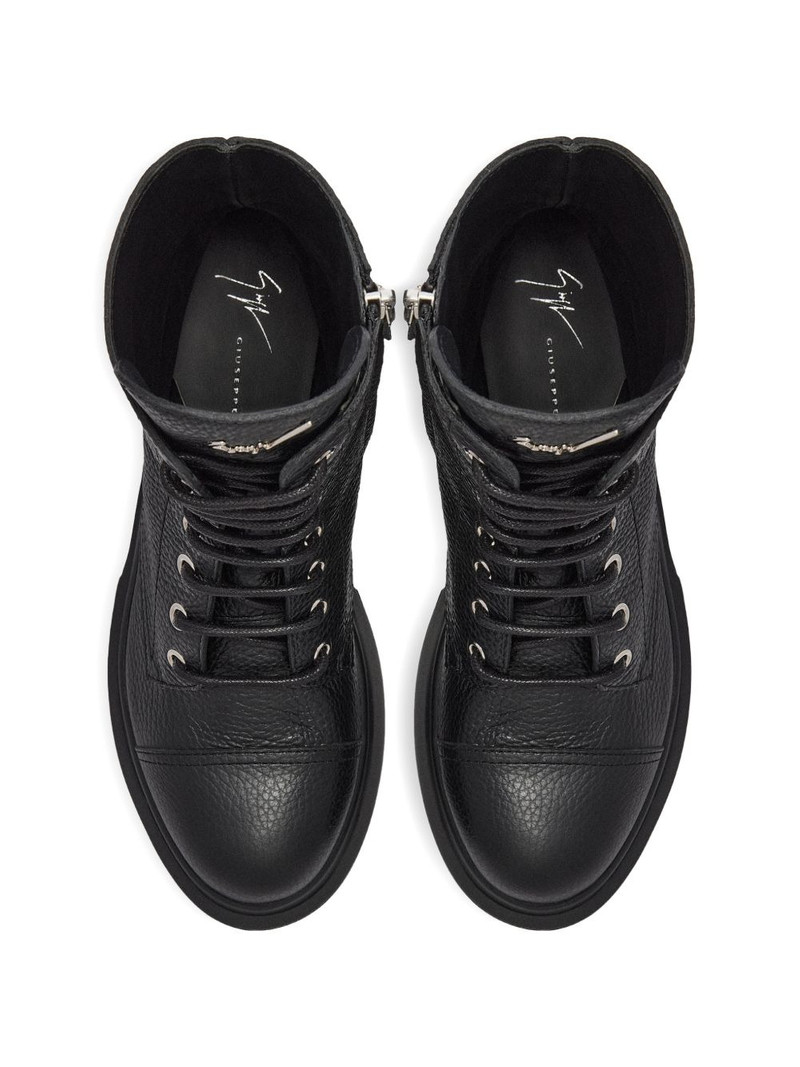 Evin laced logo detail boots 4