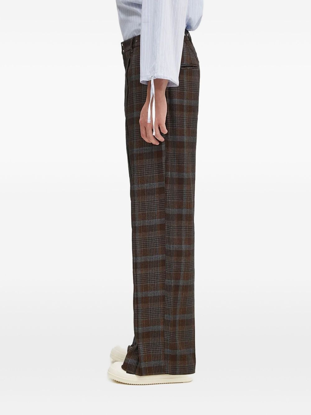 Soe check-wrap apa753m trousers - 2