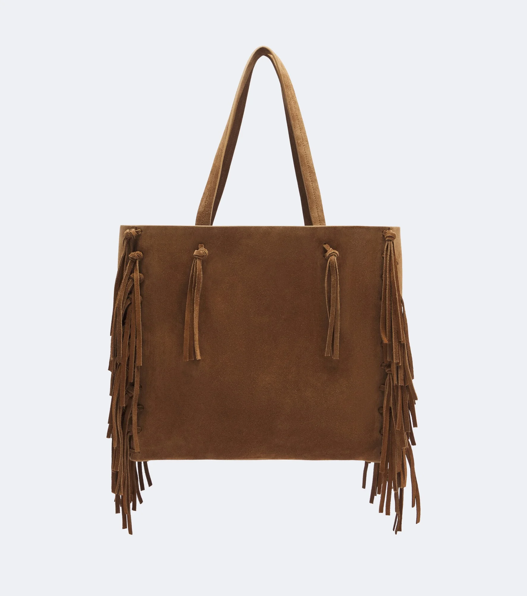 Joni fringed suede tote bag - 1