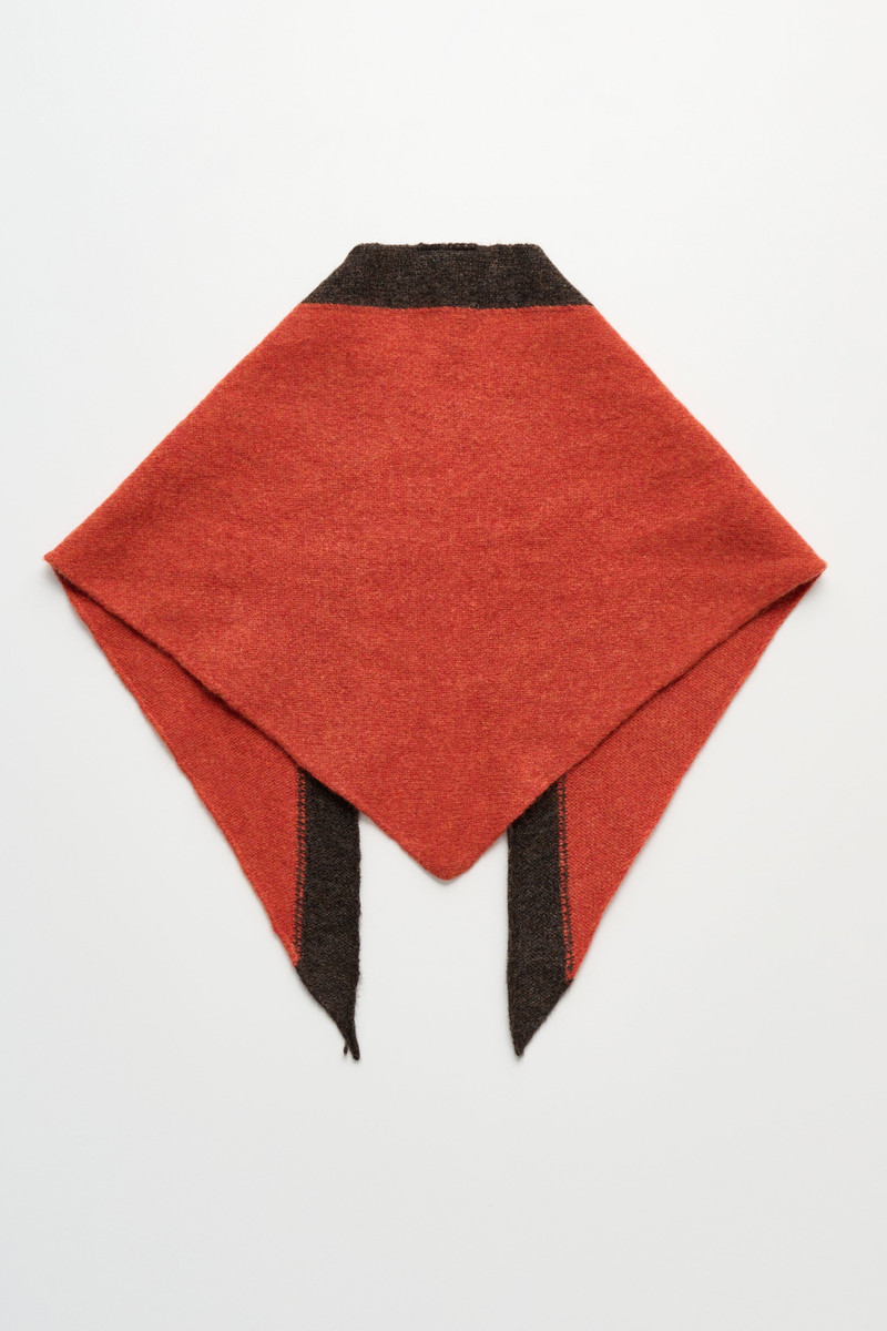 MARGARET HOWELL MARGARET HOWELL MHL TIPPED SCOUT SCARF LAMBSWOOL EMBER / COCOA outlook