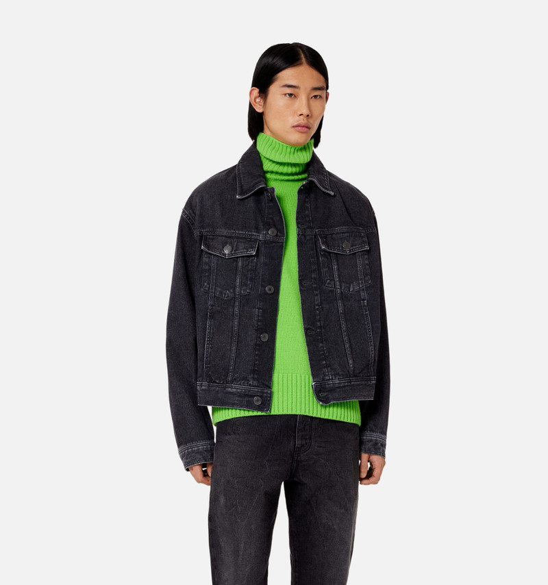 AMI Paris Boxy Fit Denim Jacket outlook