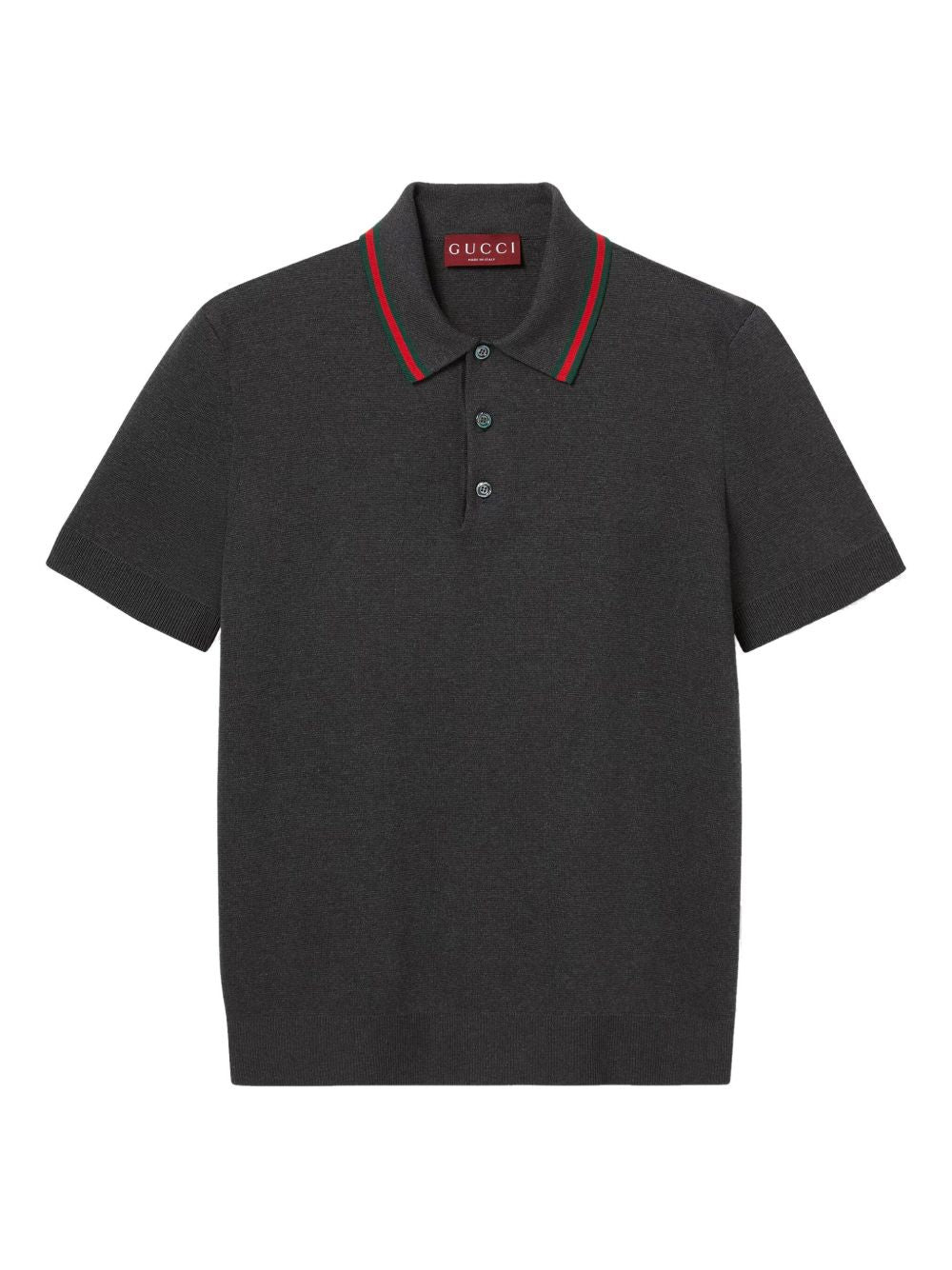 Gucci Men Silk Cotton Polo With Web - 4
