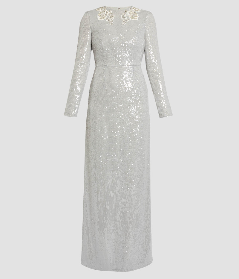 Erdem EMBELLISHED SEQUINS LONG SLEEVE GOWN outlook