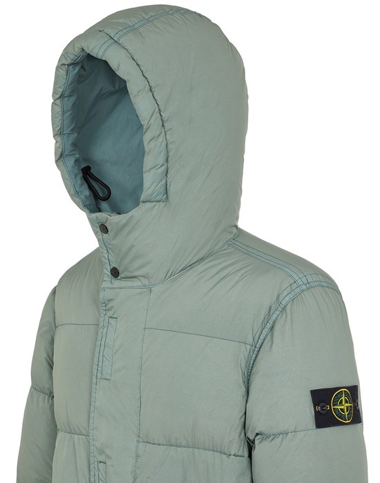 70323 GARMENT DYED CRINKLE REPS RECYCLED NYLON DOWN SAGE GREEN - 4