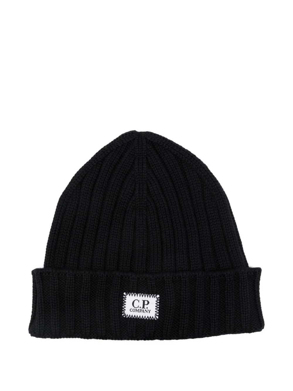 logo-patch beanie hat - 1