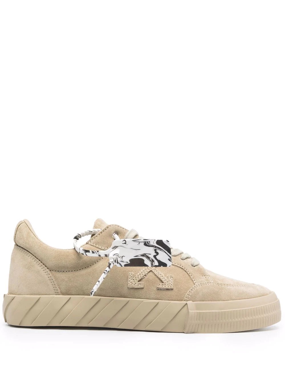 Vulcanized low-top suede sneakers - 1