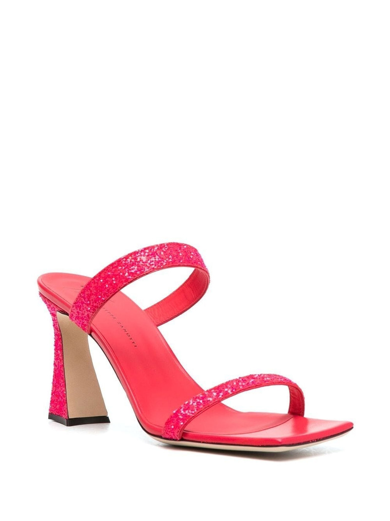 Giuseppe Zanotti 90mm open-toe leather sandals outlook
