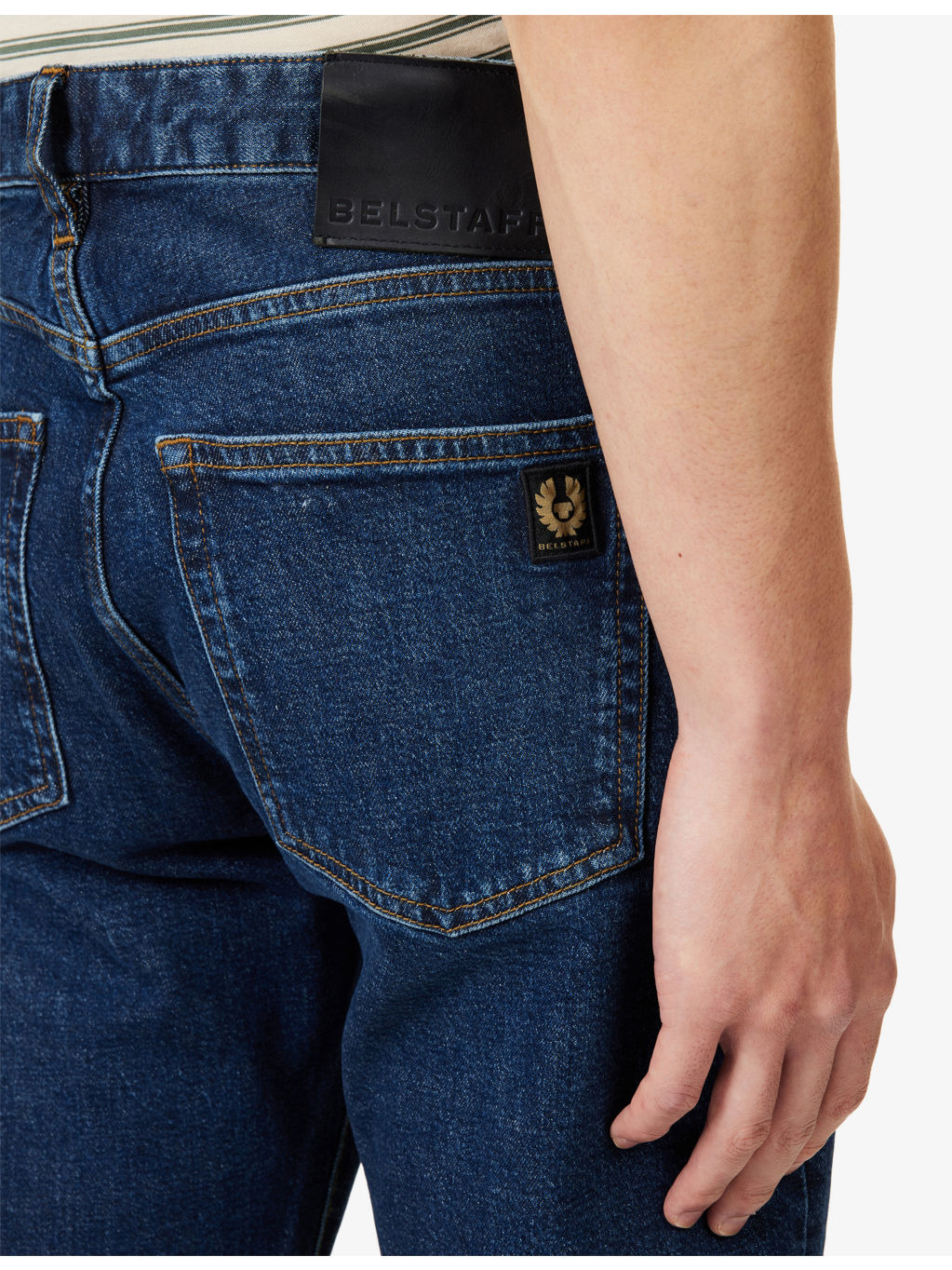 B69 Tapered-Leg Stretch-Denim Jeans - 5