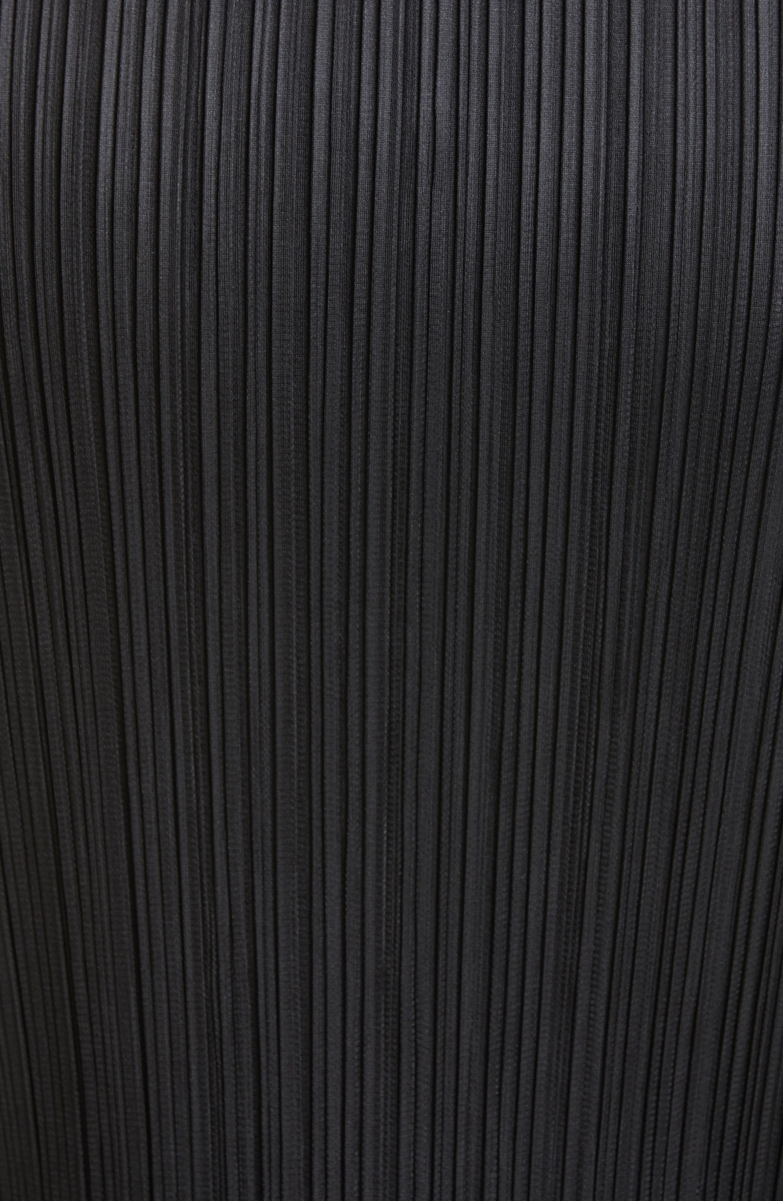 Pleats Please Issey Miyake Pleated Funnel Neck Top in Black at Nordstrom - 6