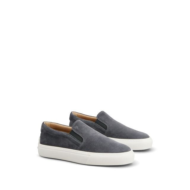 Grey suede slip-on - 2