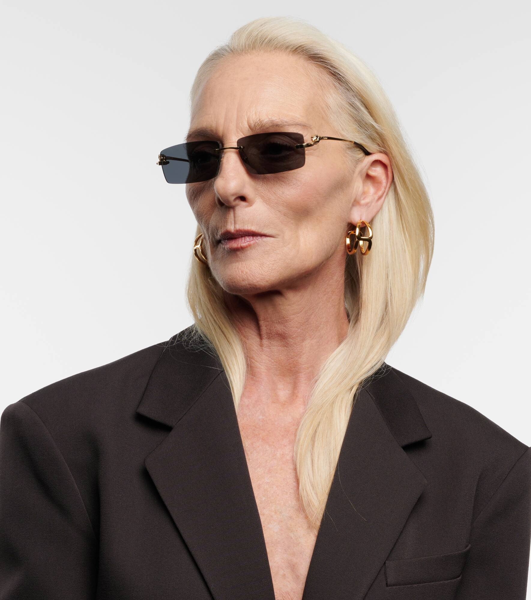 Panthère De Cartier rectangular sunglasses - 3