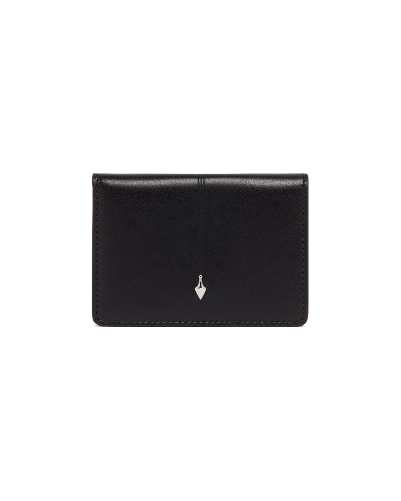 JACQUES MARIE MAGE Black Bifold Leather Wallet outlook
