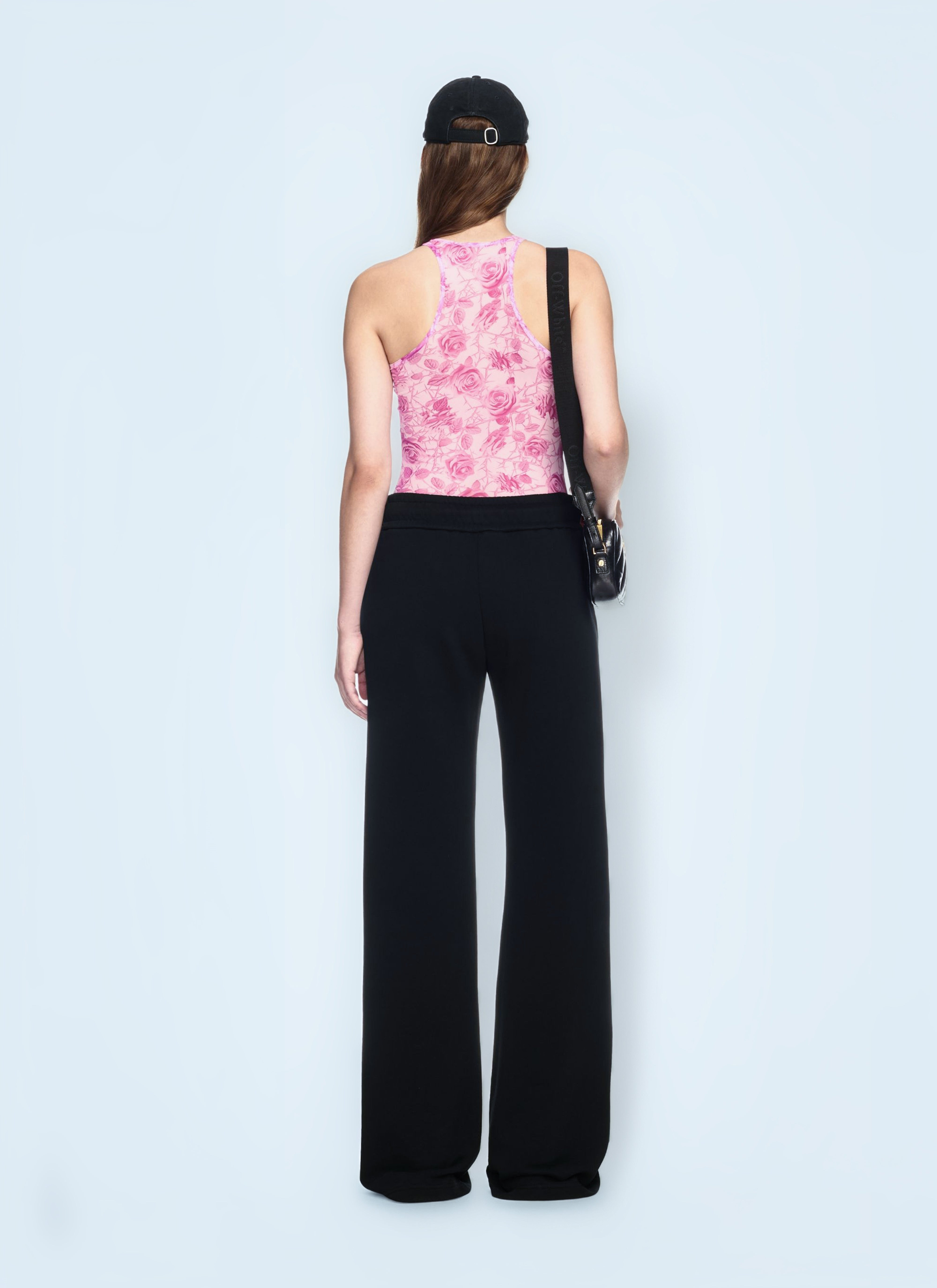 Off White Women Off Stamp Roses Mesh Tank Top - 3