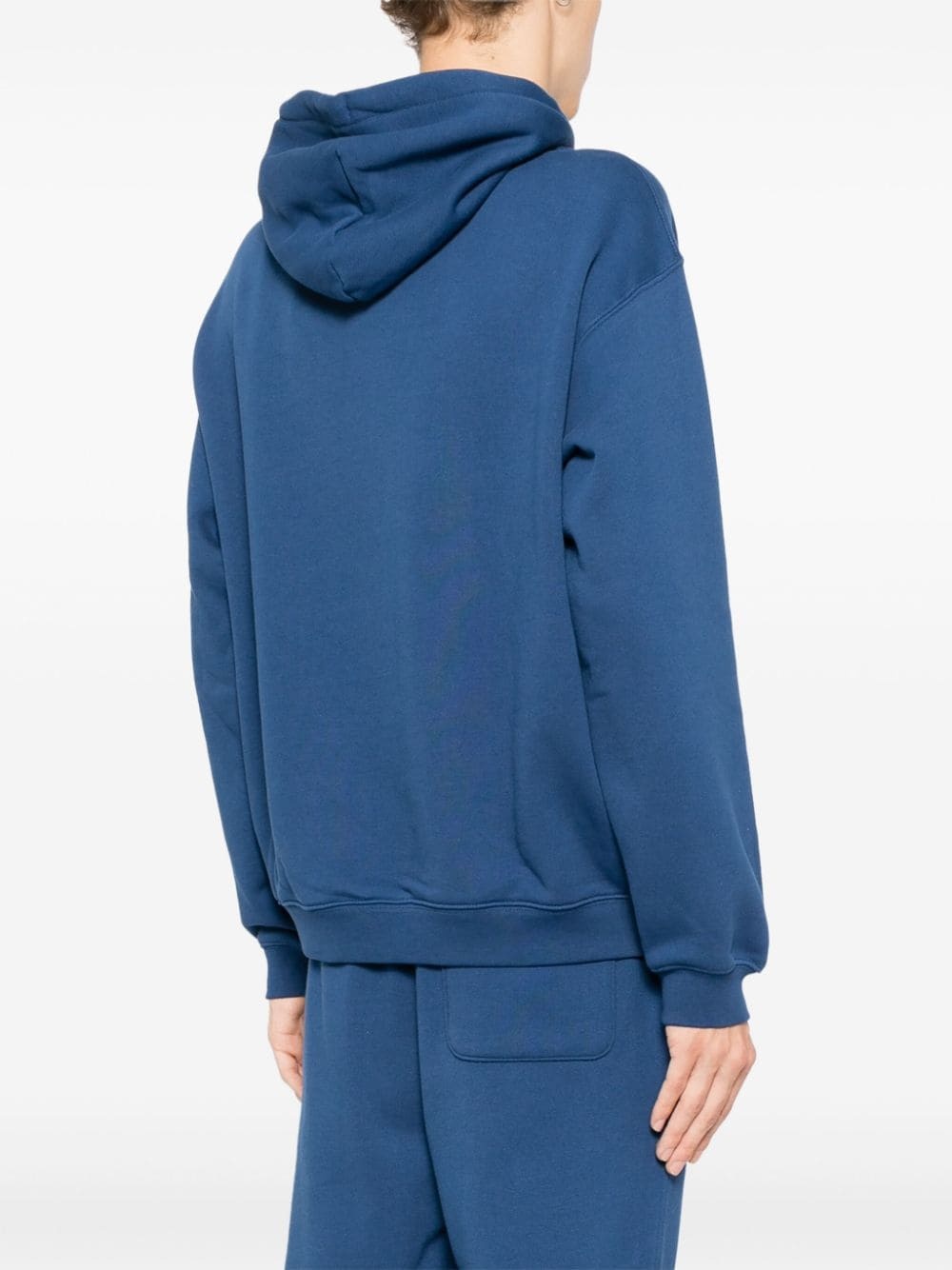 loose fit badge hoodie - 5