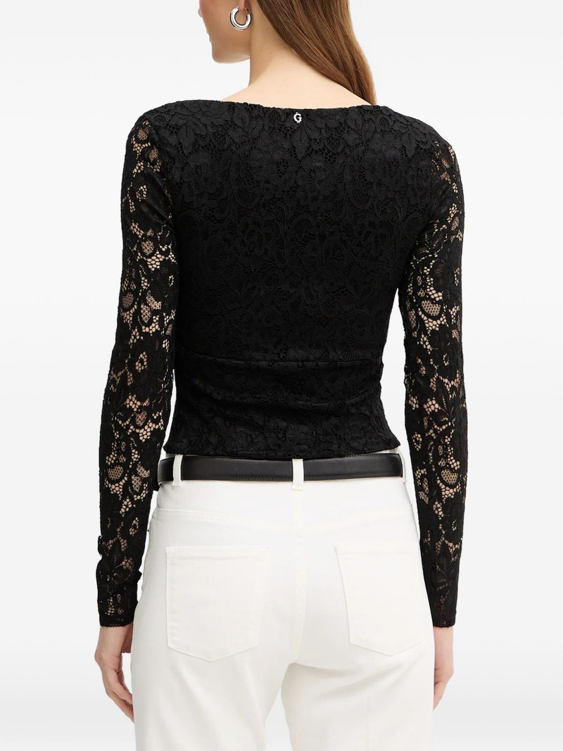 lace gathered blouse 3