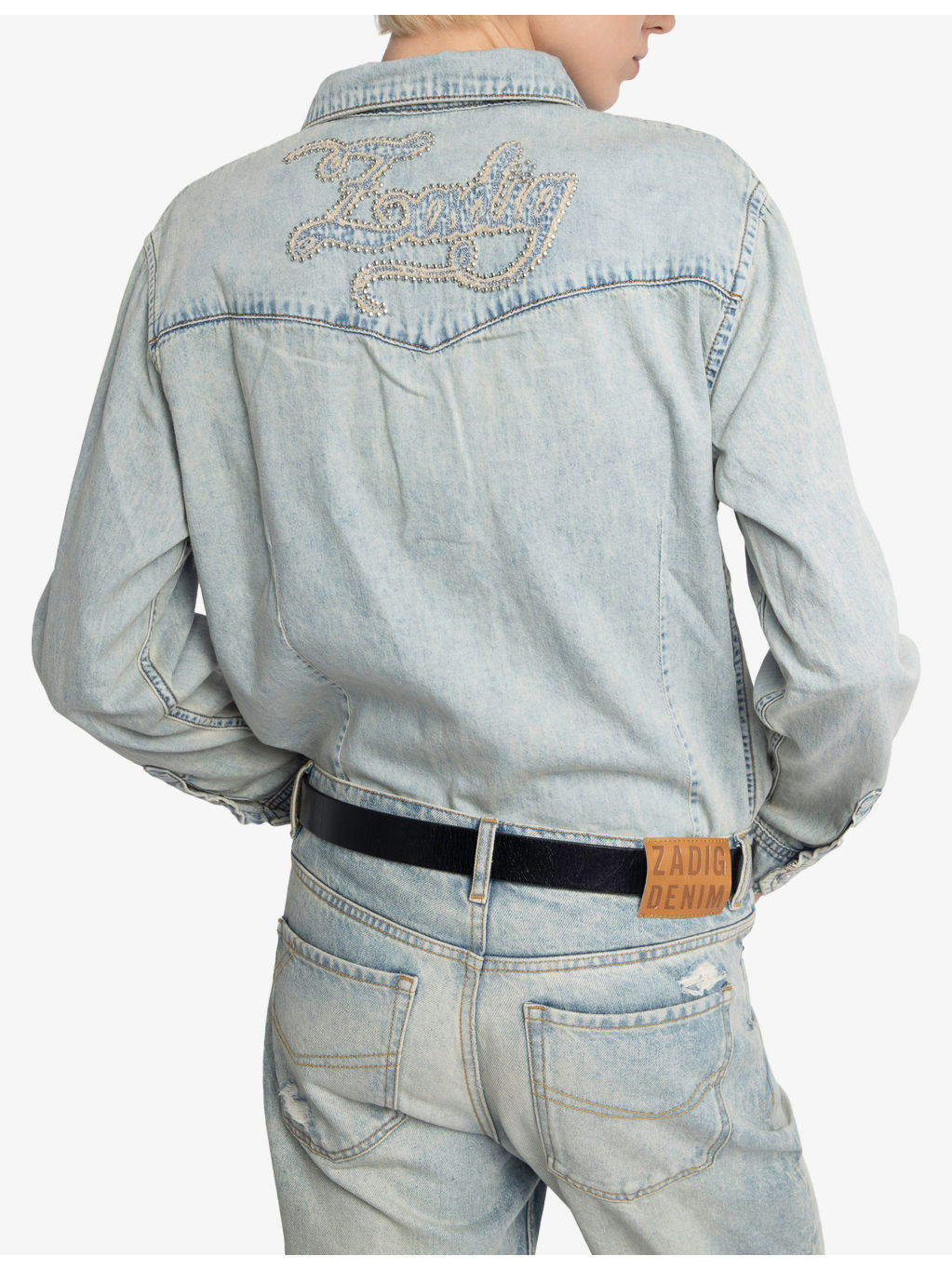 Saby Flap-Pocket Denim Shirt - 4