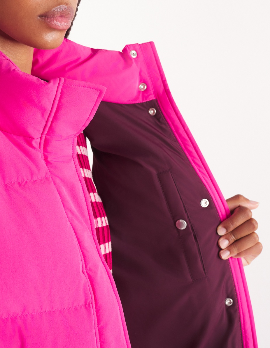 LONG SLEEVELESS PUFFER VEST - 4