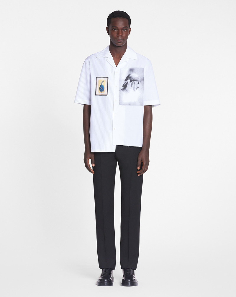Lanvin ASYMMETRICAL SHIRT ARCHIVES PRINT outlook
