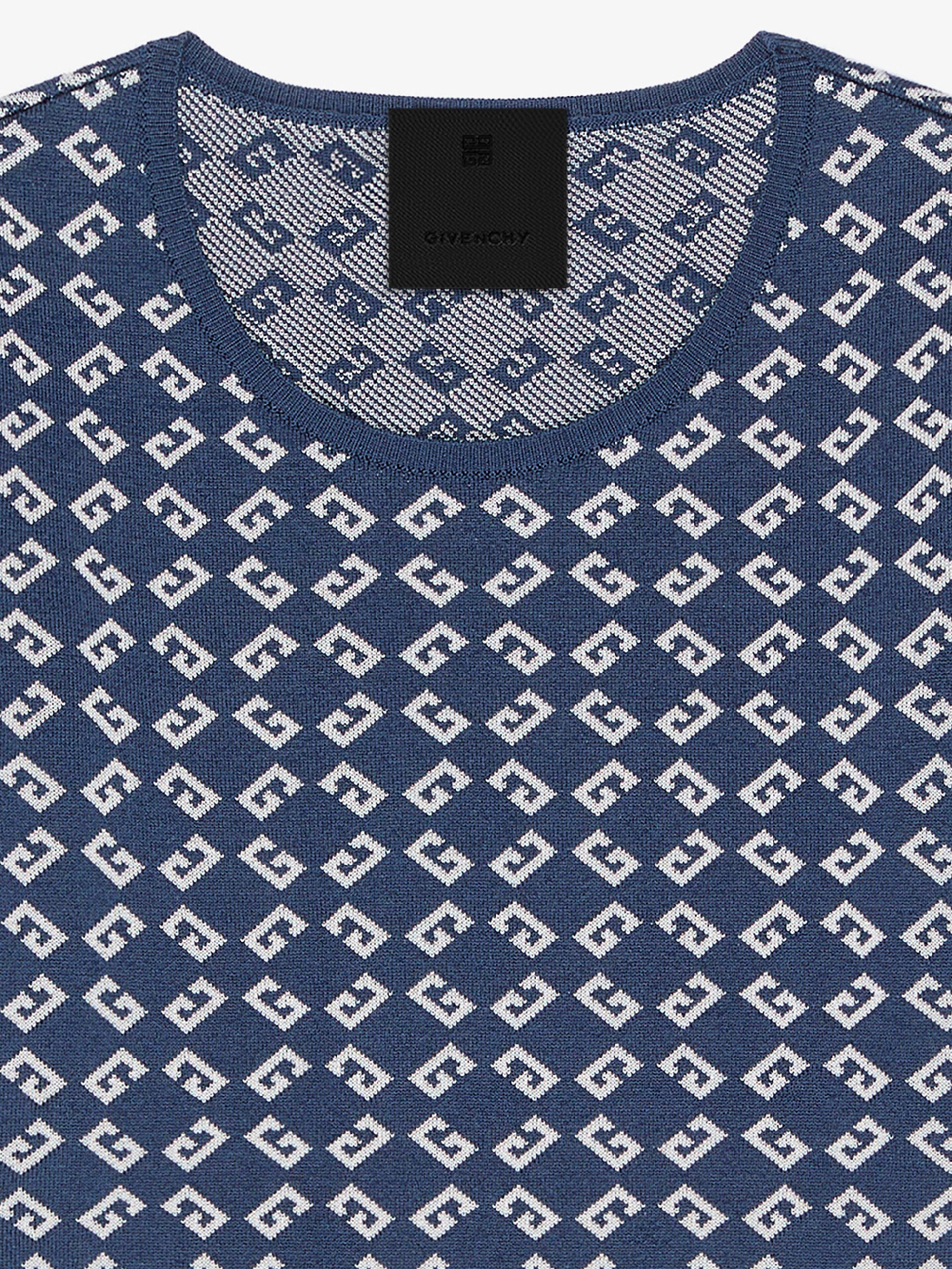 CROPPED SWEATER IN MONOGRAM 72 JACQUARD - 4