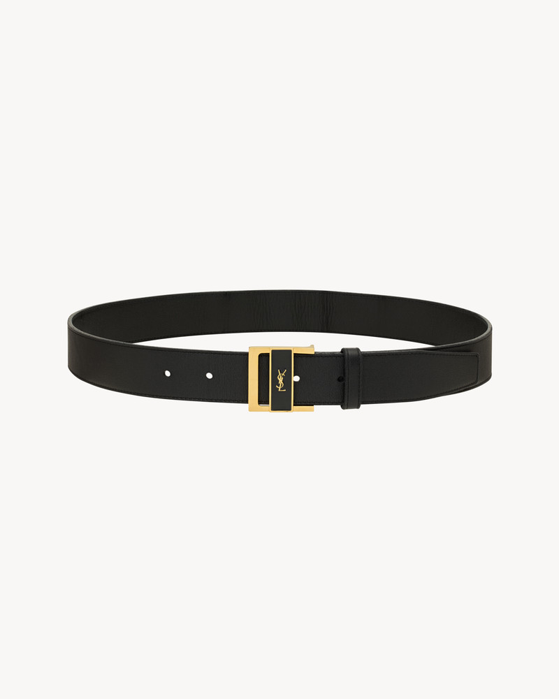 SAINT LAURENT gio belt in box leather outlook