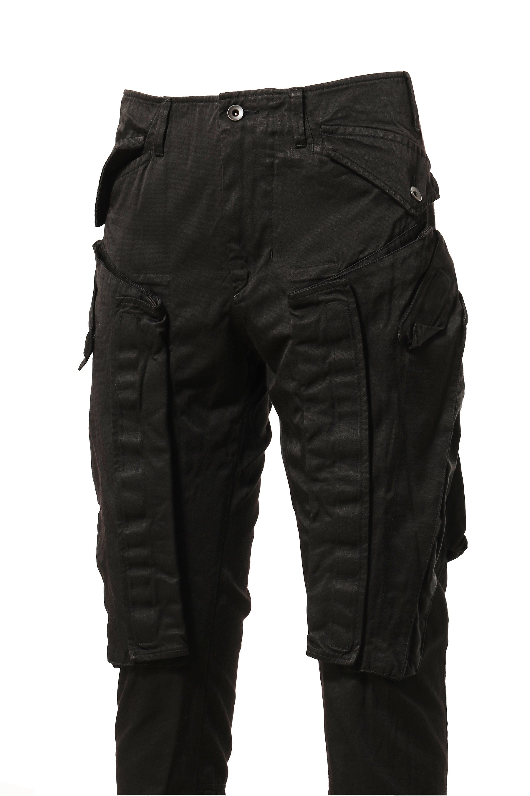 VIRTICAL GASMASK CARGO PANTS / BLK - 4