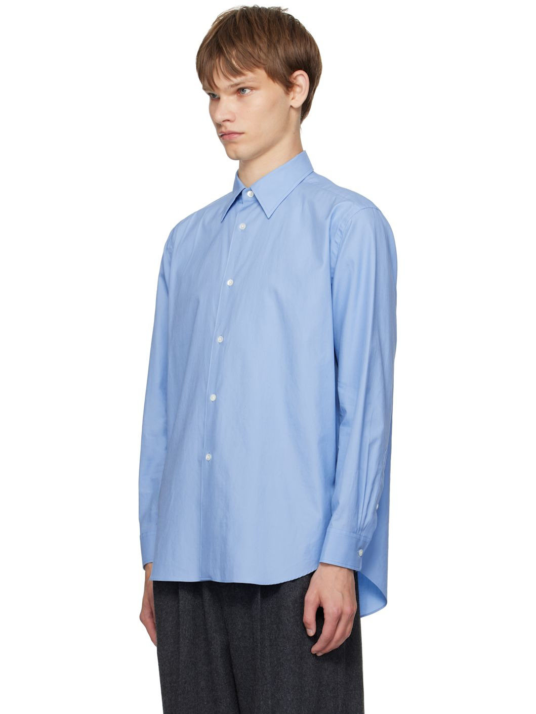 Blue Washed Finx Twill Shirt - 4