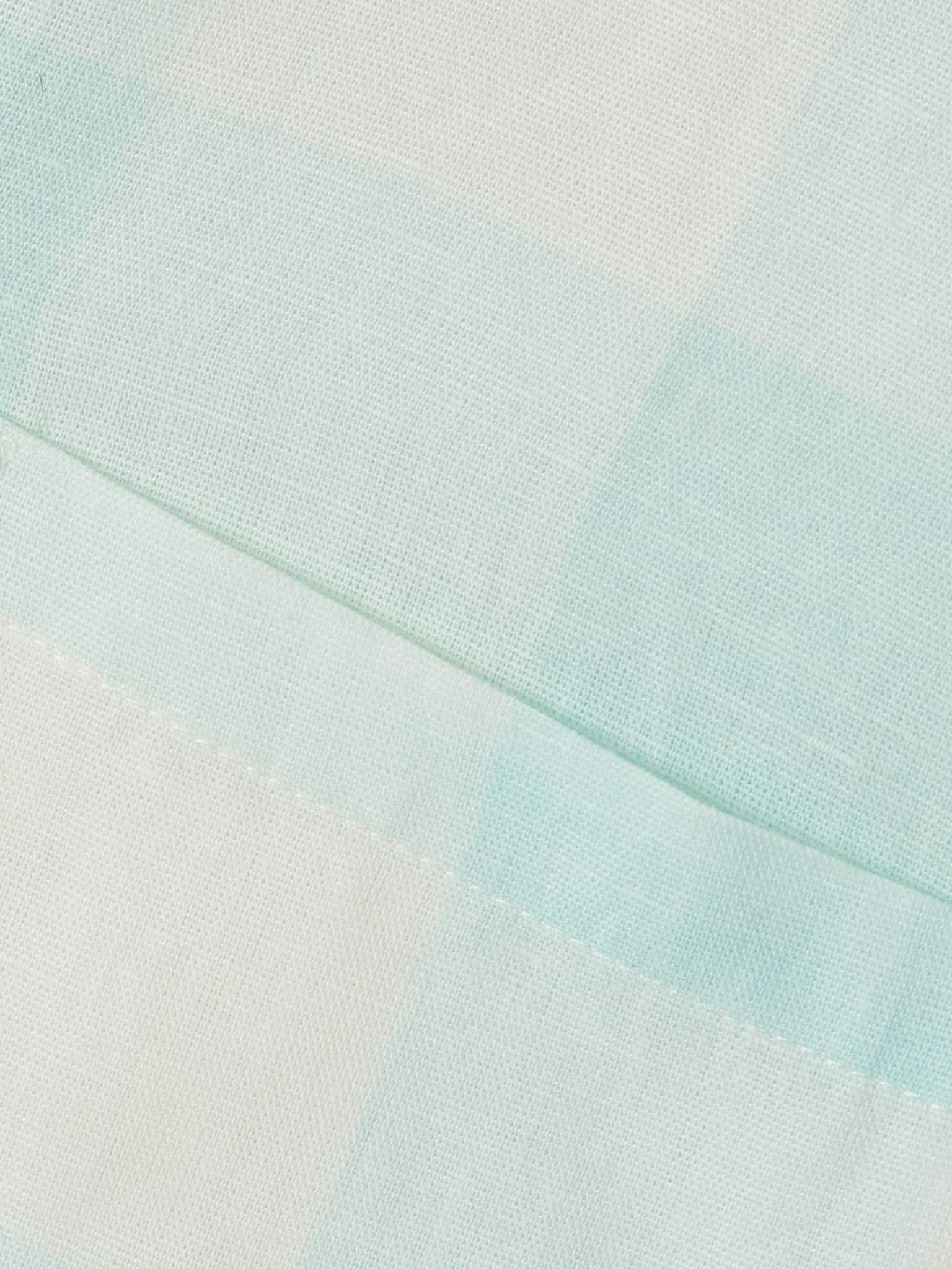 Zouk checked linen and cotton-blend shirt Mint - 4