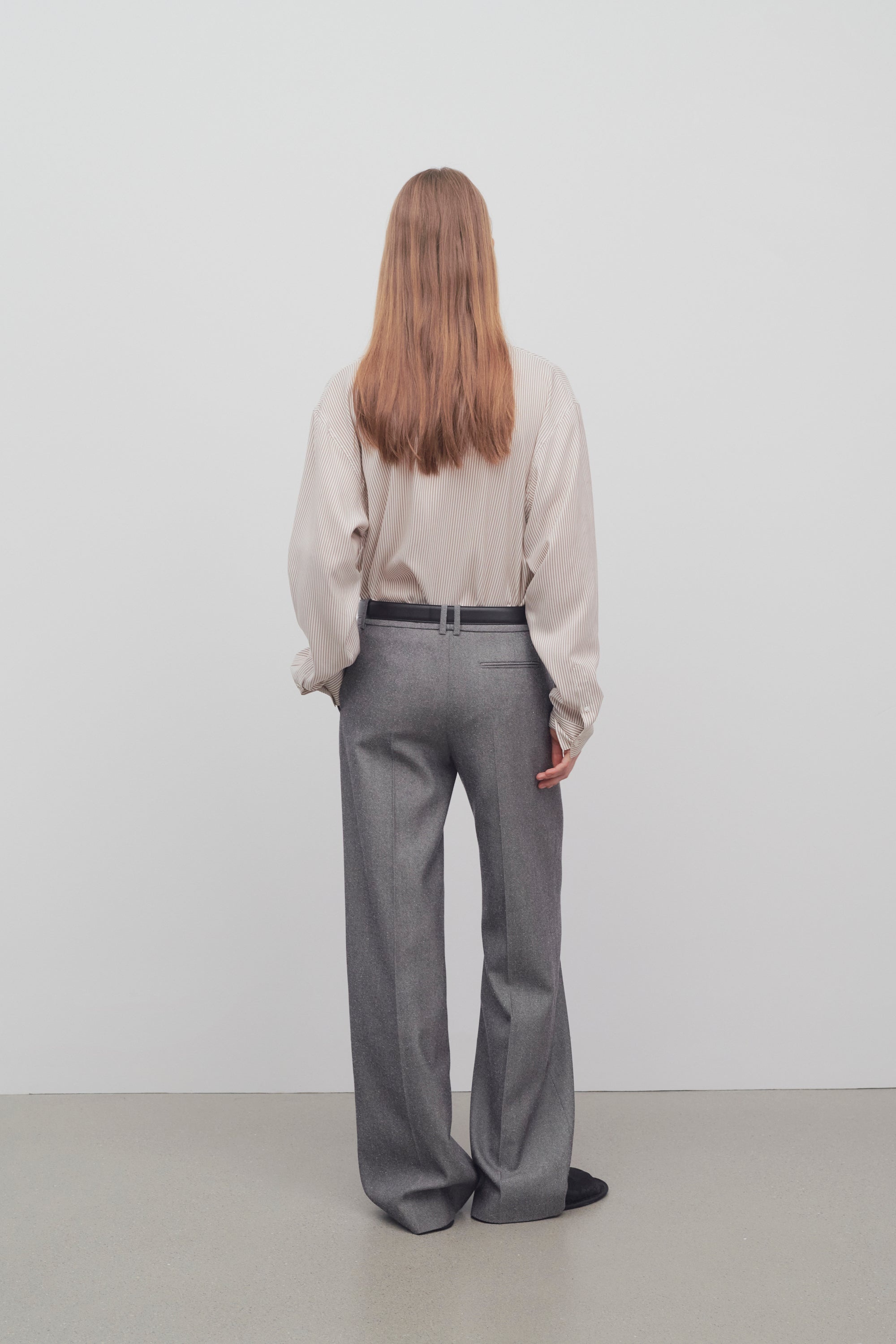 Encore Pant in Virgin Wool and Silk - 5