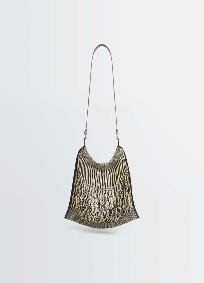 LARGE CROSSBODY FILT NET SHOPPING BAG - 1