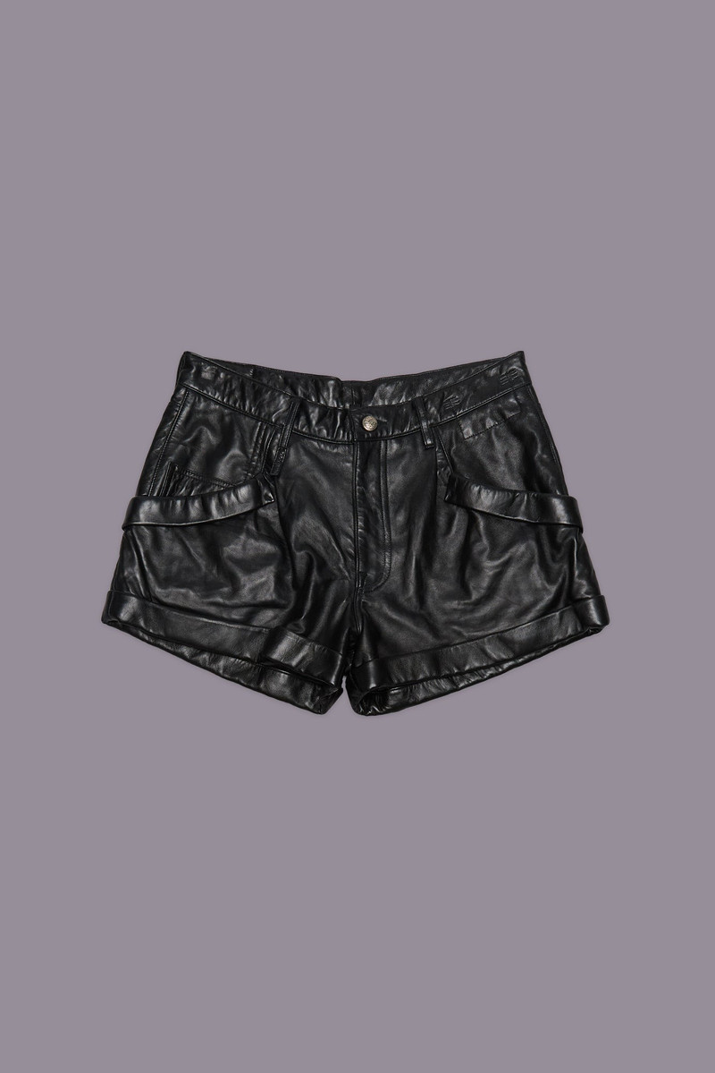 LEATHER POUCH POCKET SHORT - 1