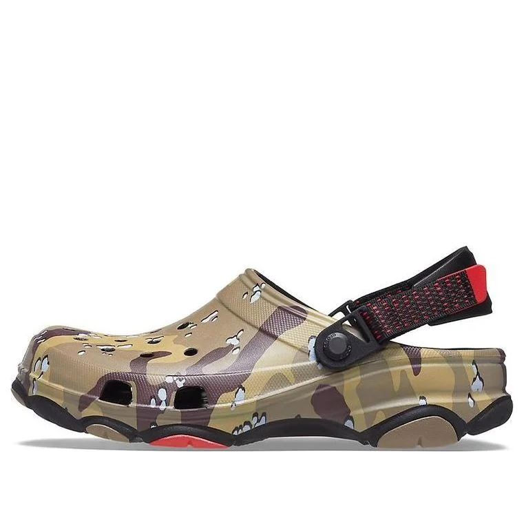Crocs Classic Clog Desert Camouflage Beach Unisex Black Brown Sandals 207305-088 - 1