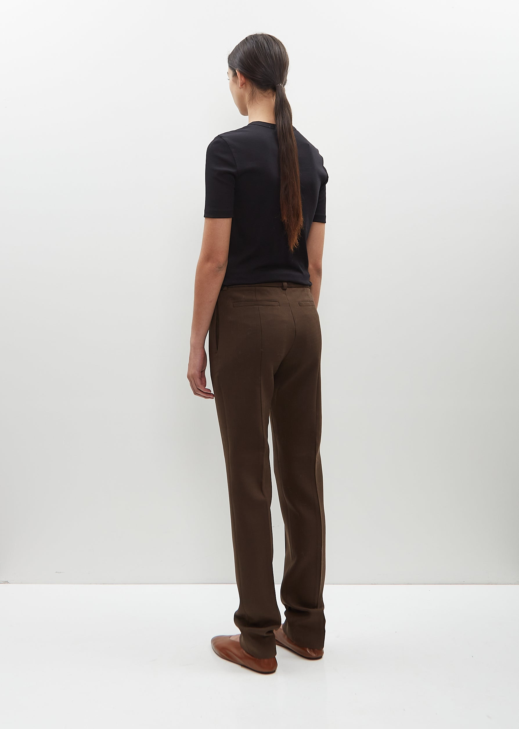 Low-Waist Slim Trousers - 3