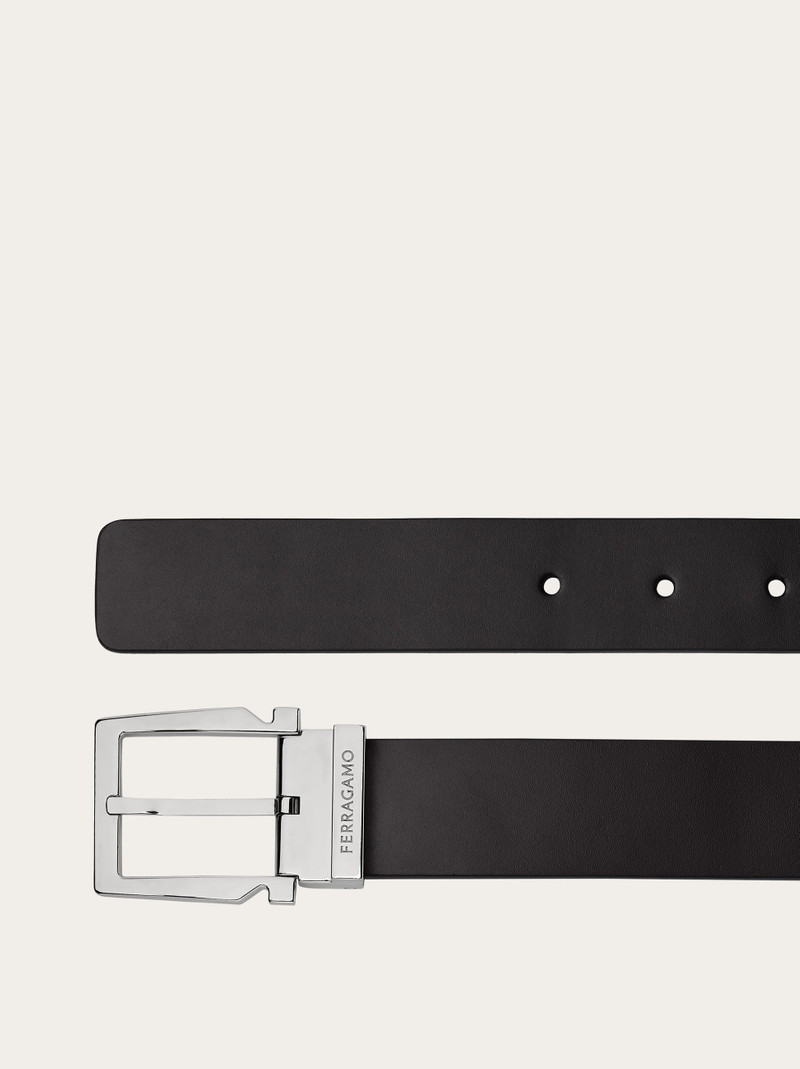 FERRAGAMO Reversible and adjustable Gancini belt outlook