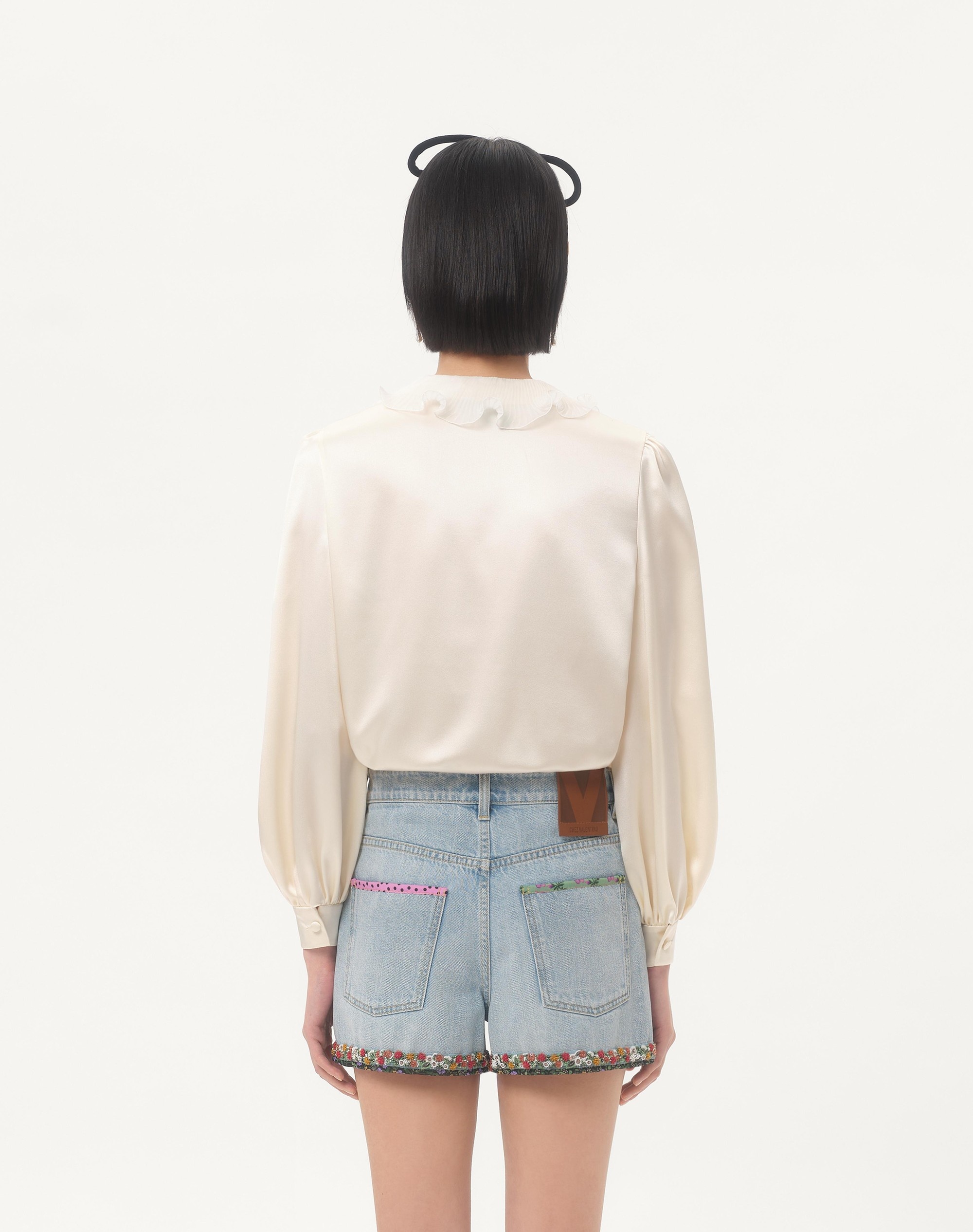 CREPE SATIN SHIRT - 6