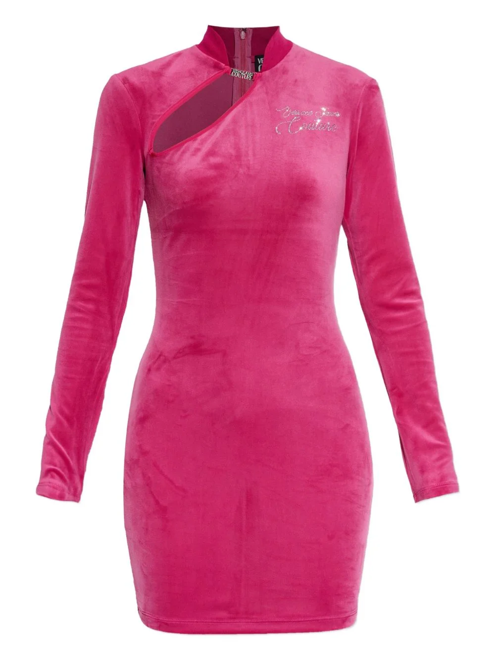 cut-out long-sleeve mini dress - 1