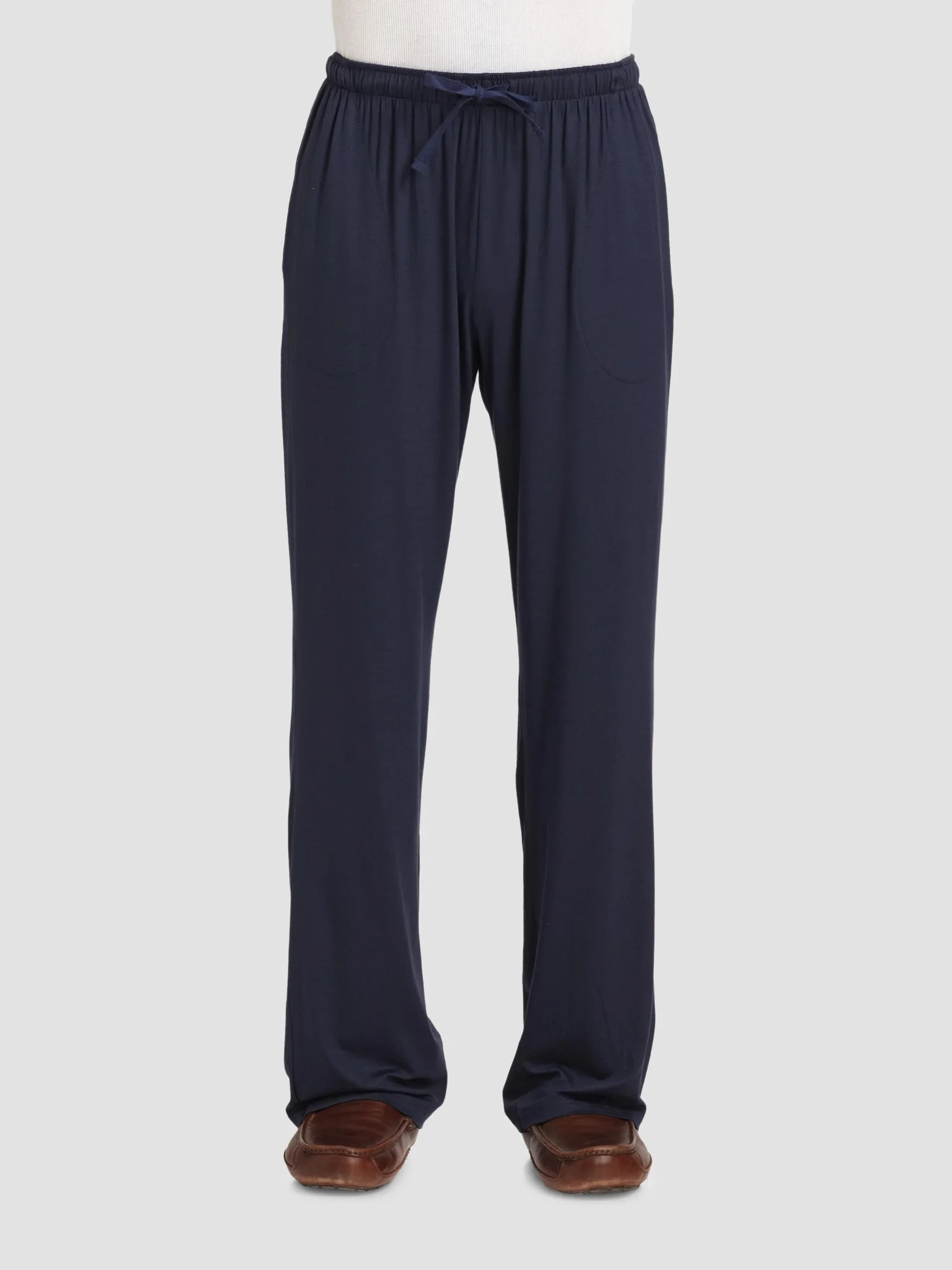 Solid Lounge Trouser - Blue - 1