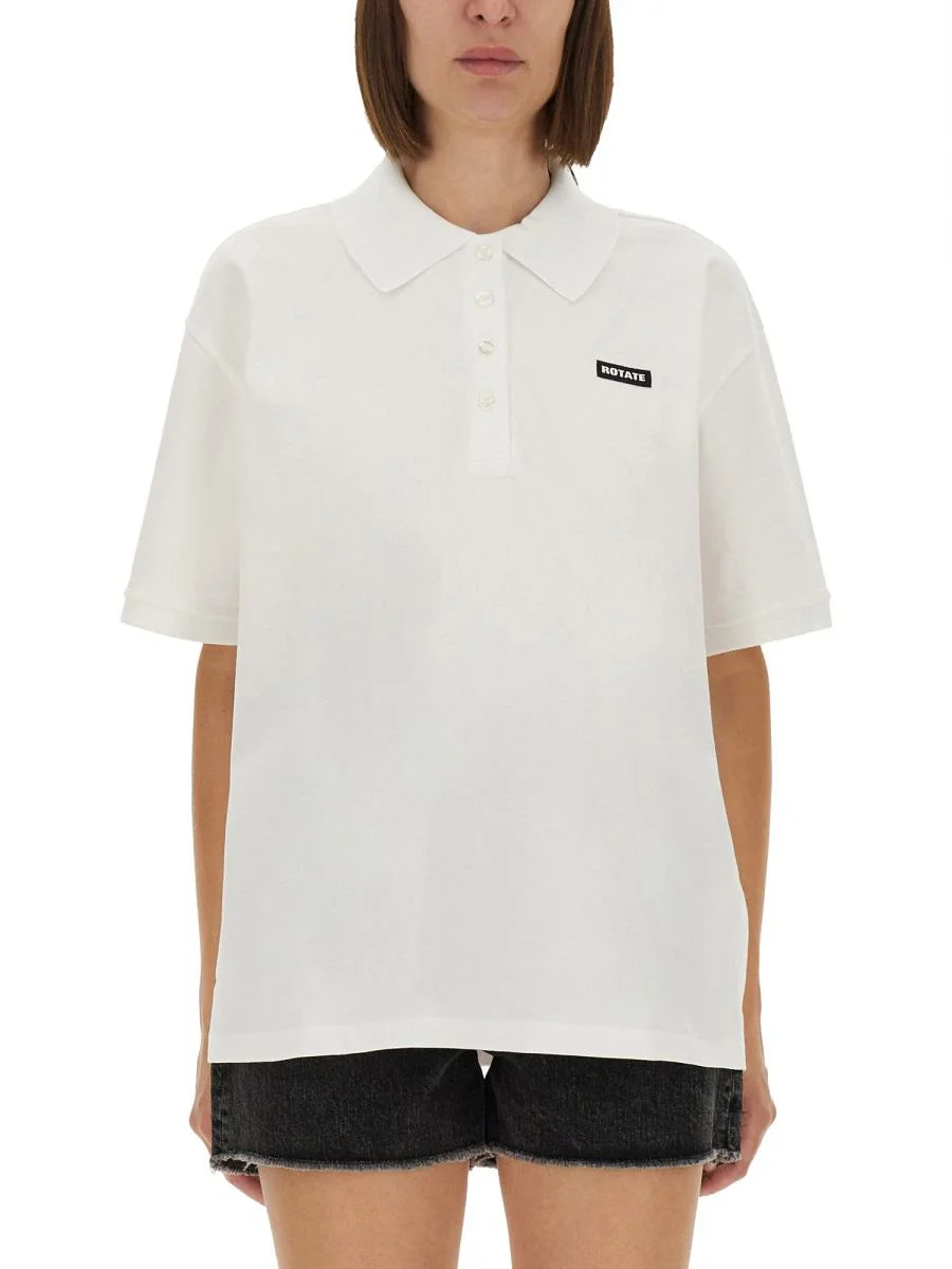Rotate Birger Christensen Cotton Polo - 1