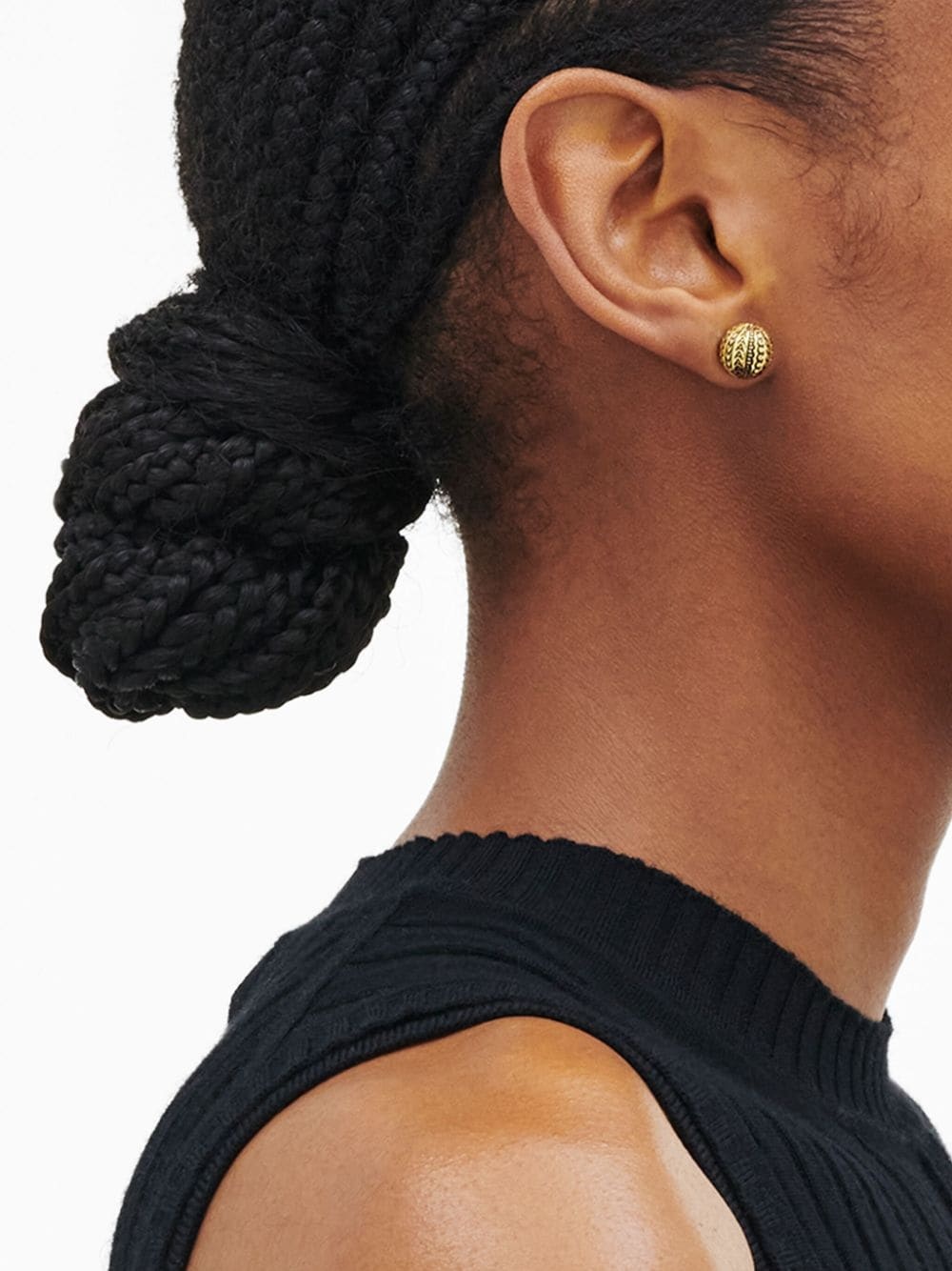 monogram ball stud earrings - 5