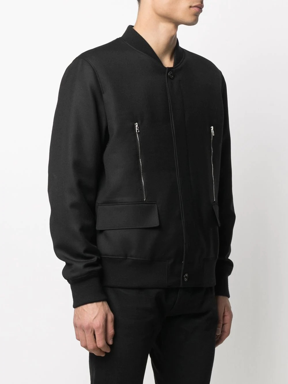 zip-detail jacket - 3