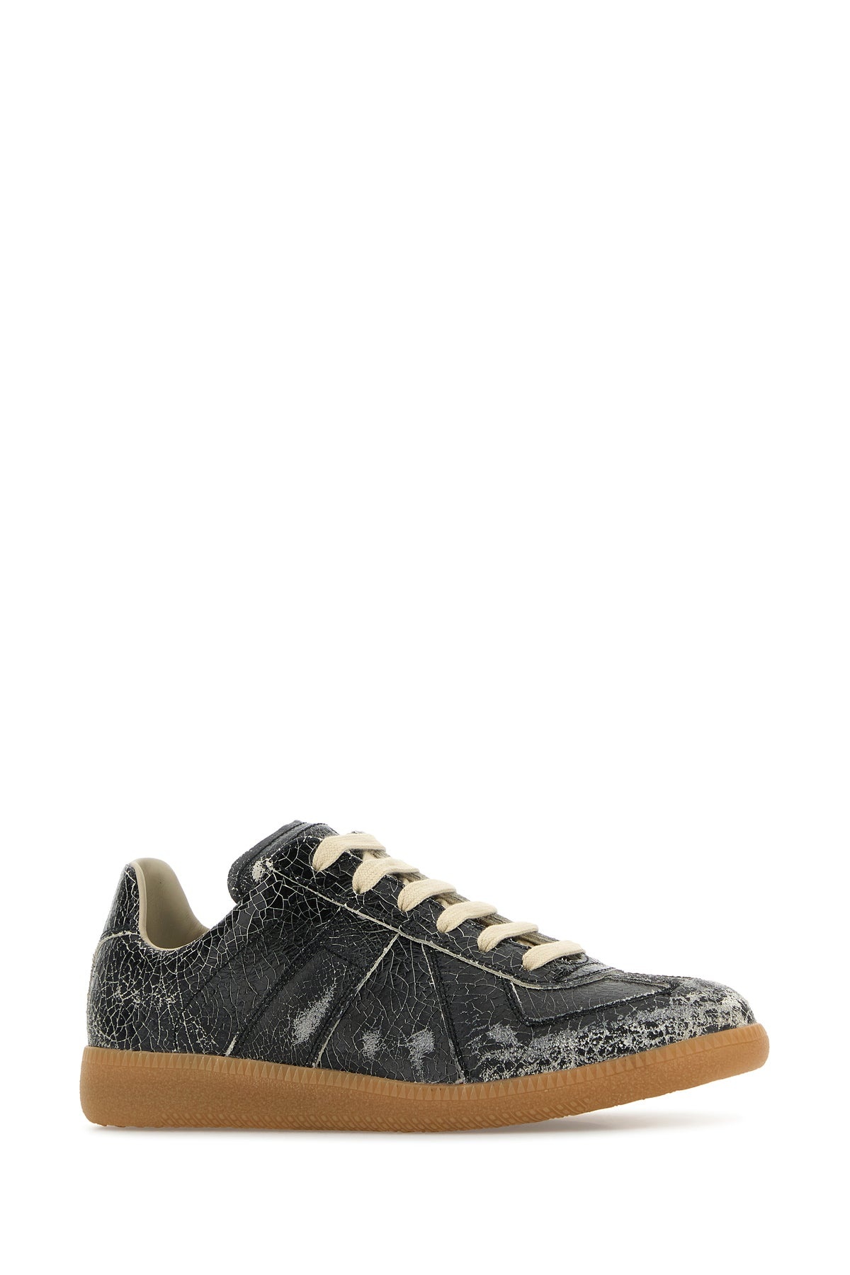 Black leather sneakers - 2